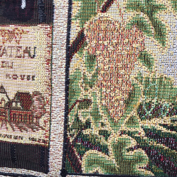 Tapestry style ‘WINE’ Pillow - Picture 2 of 8